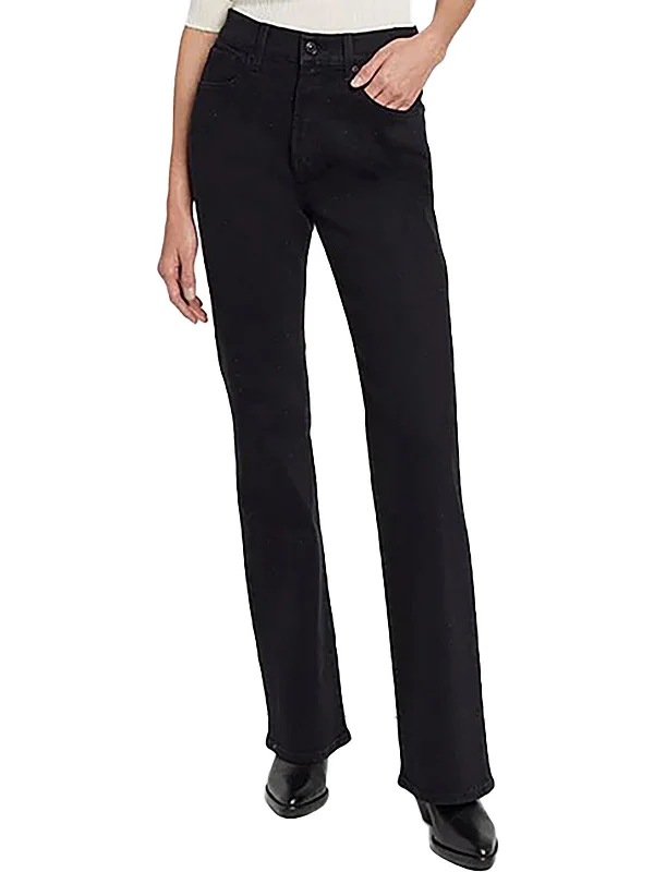 Final Markdown Womens Embellished Shimmer Bootcut Jeans