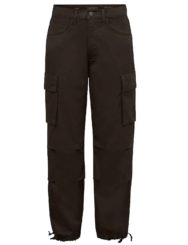 Midnight Sale Women's Gwen Jogger Cargo Twill Pant In Black