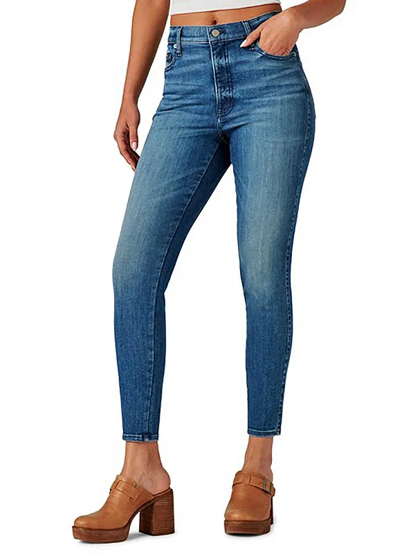 New Markdowns Womens High-Rise Ankle Skinny Jeans