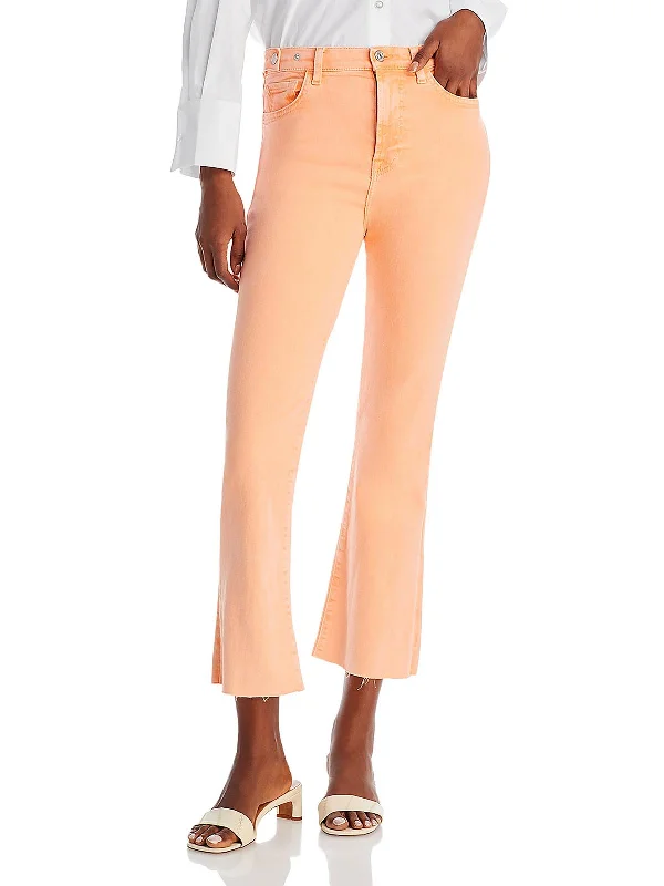Take Advantage Womens High Rise Cropped Cropped Jeans