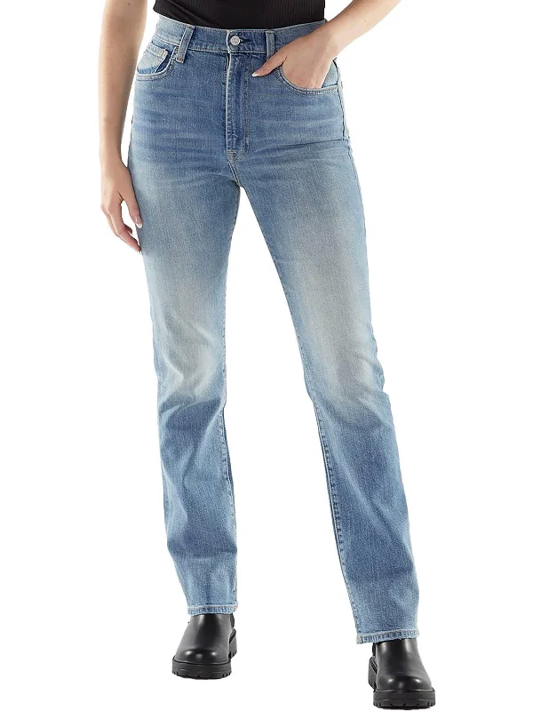 Best Seller Womens High-Rise Faded Slim Jeans