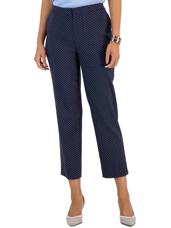 Get It Before It’s Gone Womens High Rise Printed Straight Leg Pants