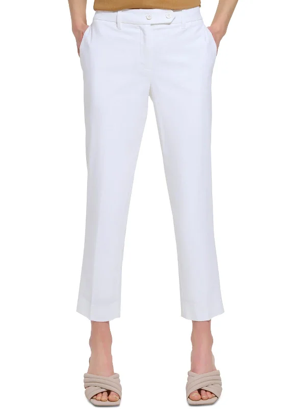 Best Bargains Womens High Rise Solid Ankle Pants