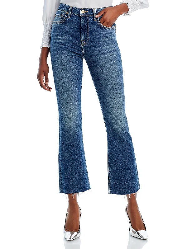 Bonus Savings Womens High Rise Stretch Straight Leg Jeans
