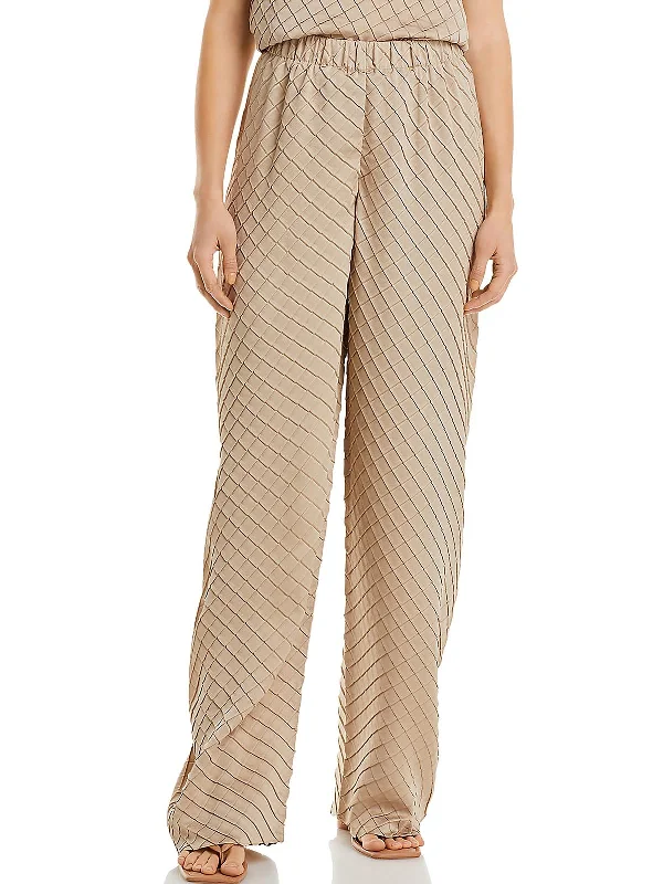 Best Bargains Womens High Rise Textured Palazzo Pants