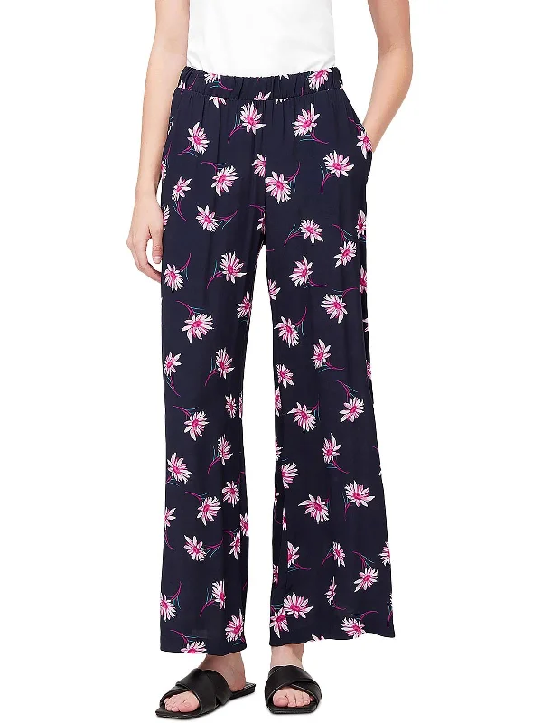 Exclusive Online Offer Womens High Waist Floral Wide Leg Pants