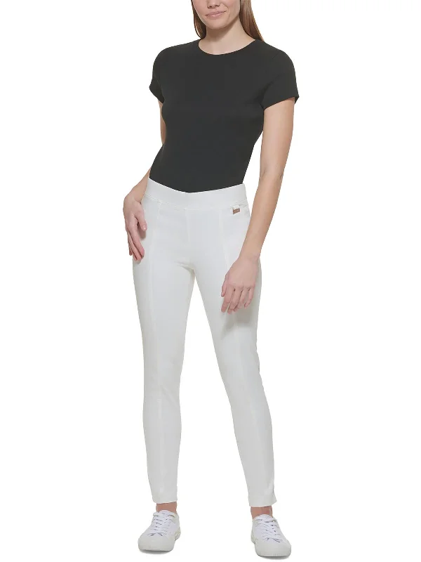 Deal Explosion Womens Mid-Rise Embellished Ankle Pants