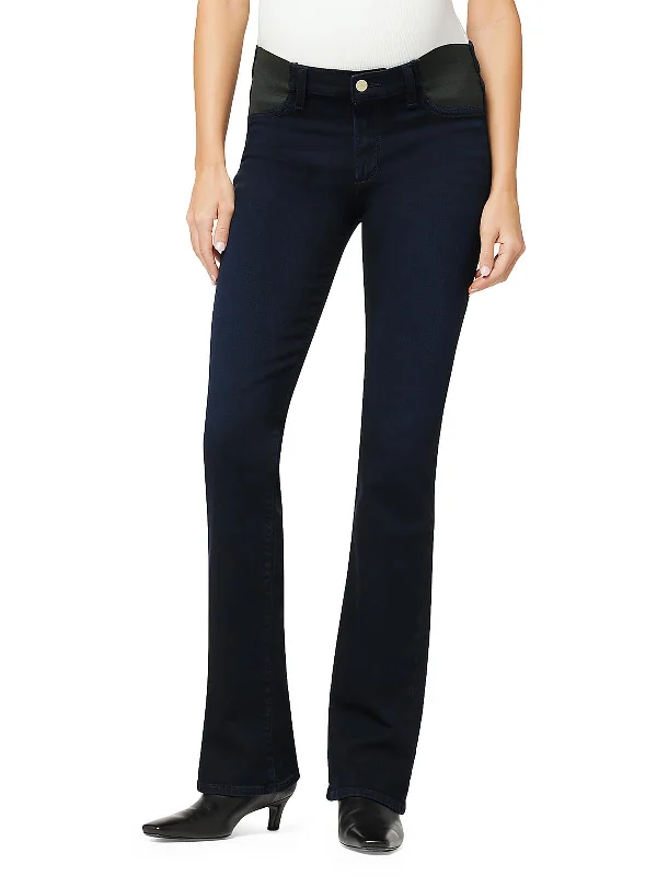 Flash Deals Womens Mid-Rise Maternity Bootcut Jeans