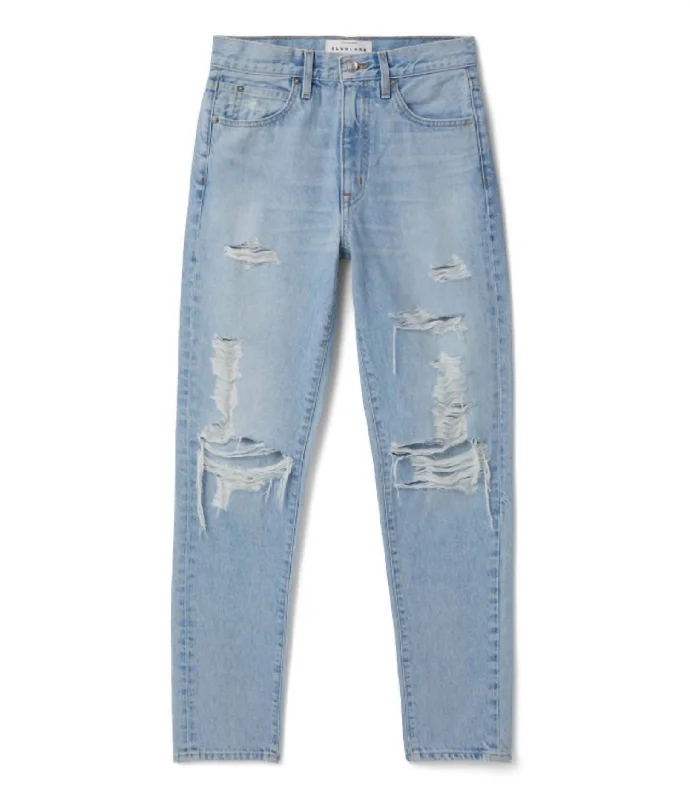 Women's Roxy Slim Straight Jean In Mind Made Up Distressed