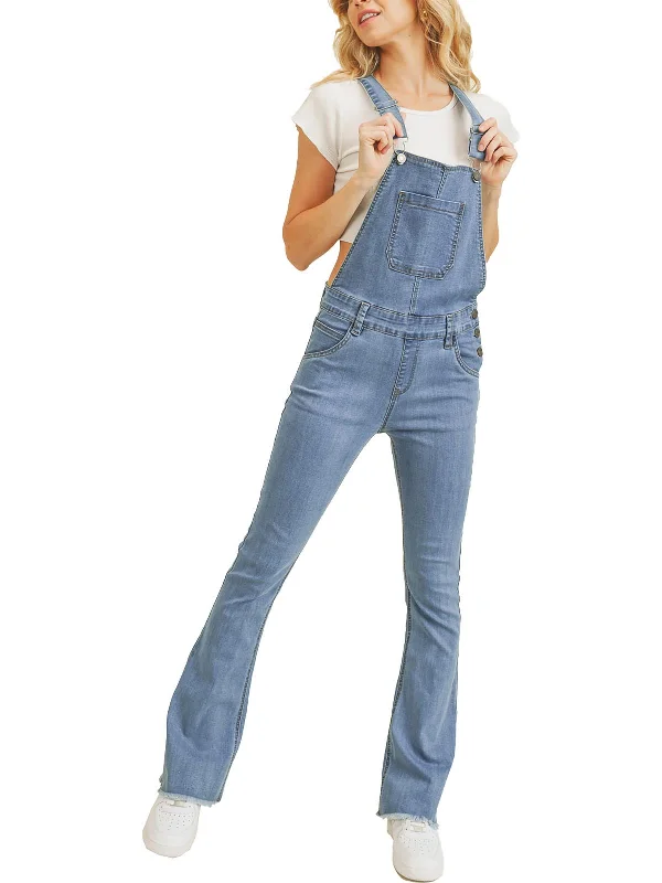 Fantastic Deals Womens Slim Fit Flare Overall Jeans