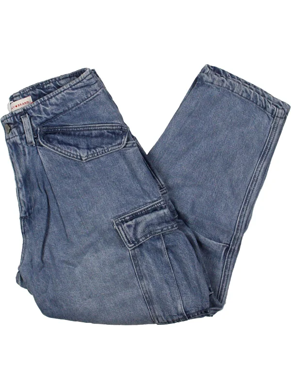 The Best Prices Womens Tencel Light Wash Cargo Jeans