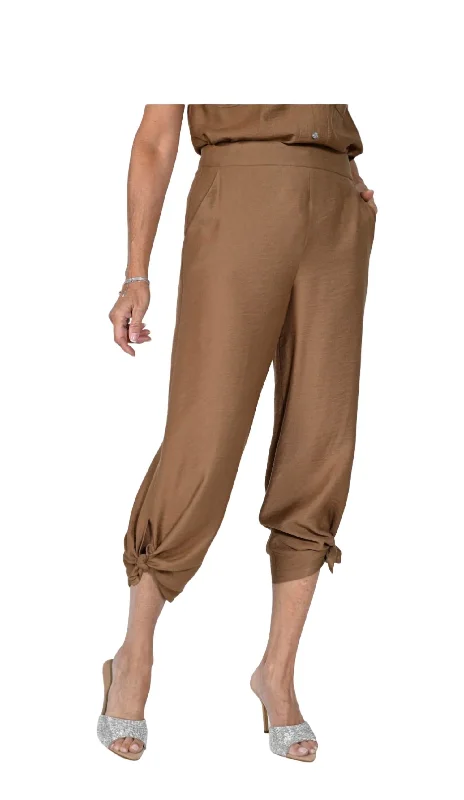 Overstock Woven Pant In Cocoa