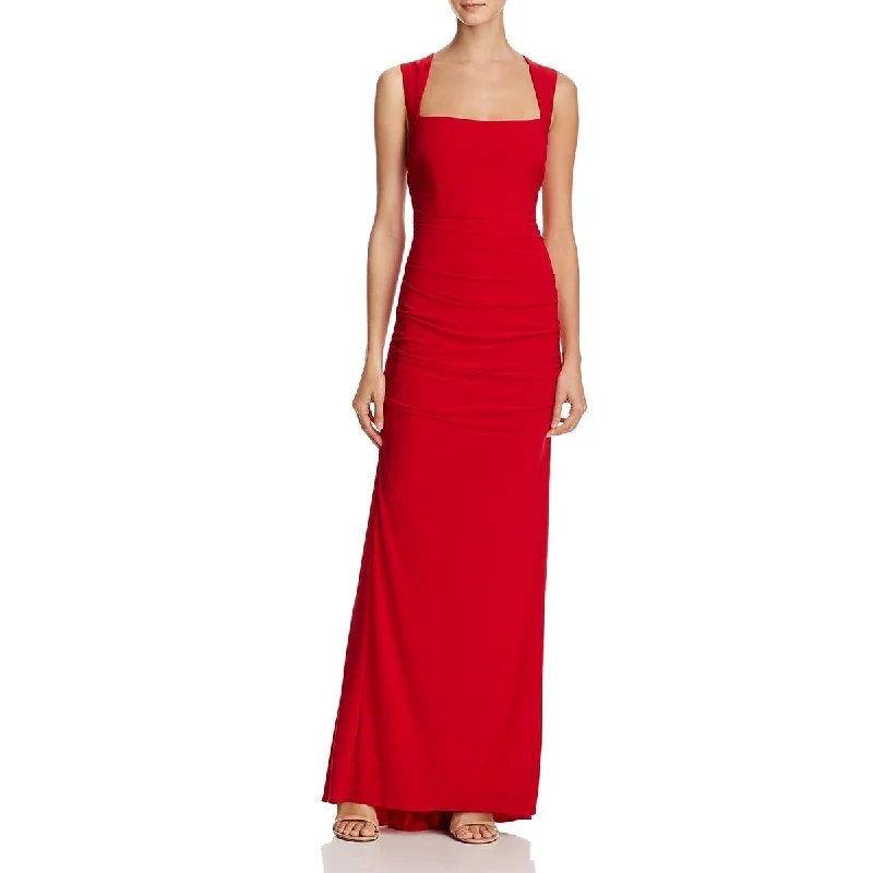 Holiday Sale Adrianna Papell Womens Jersey Open Back Evening Dress