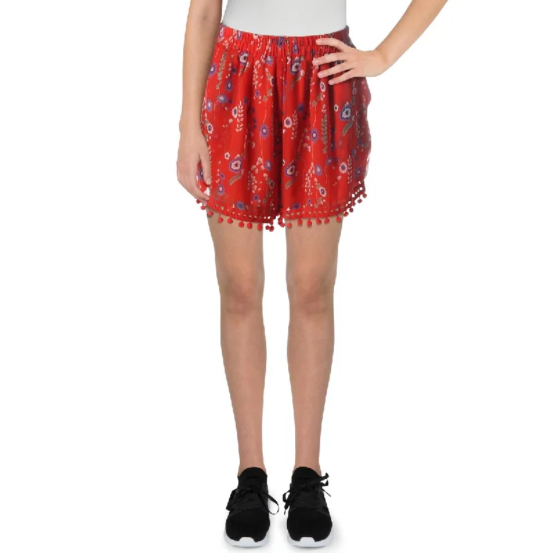 Limited Availability Allison Womens Short Pom Pom Casual Shorts