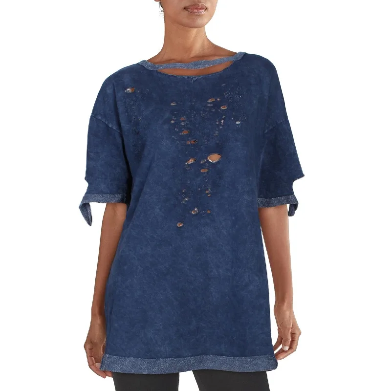 Quick Sale Anthropologie Maronie Womens Cut-Out Oversized Pullover Top