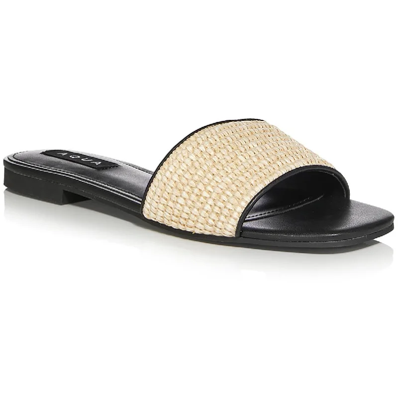 Savings Event Aqua Womens Deker Slip On Slide Pool Slides