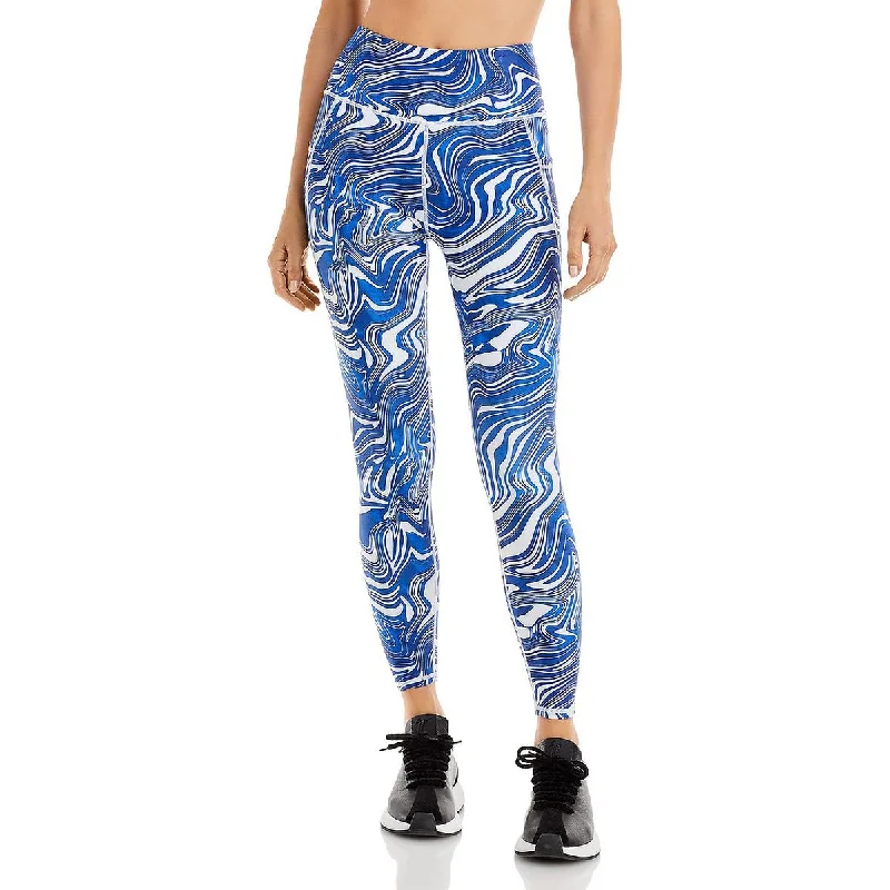 Steals and Deals Aqua Womens Fitness Running Athletic Leggings