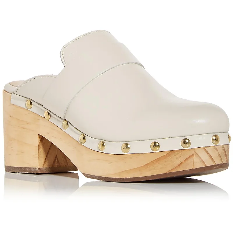 Crazy Deals Aqua Womens Soho Leather Platform Clogs