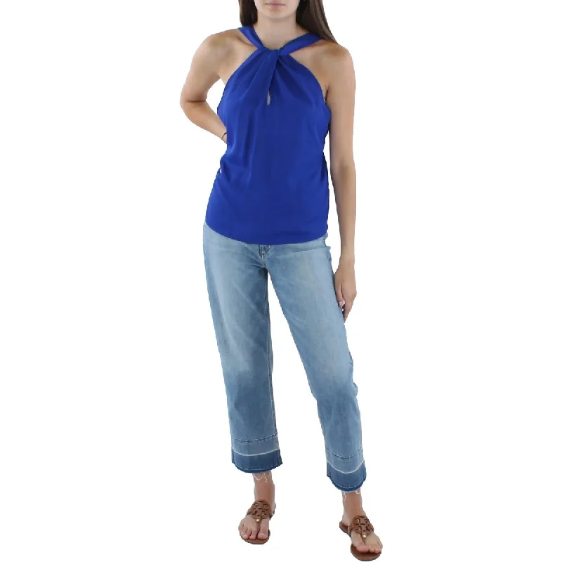 Mega Sale Ava + Esme Womens Criss-Cross Front Sheer Blouse