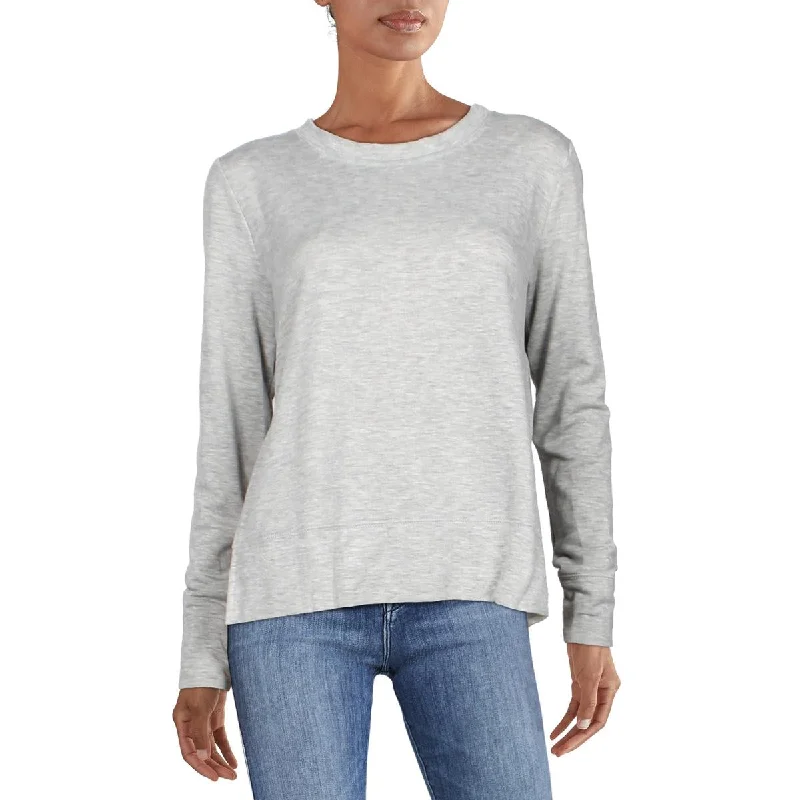 Ava + Esme Womens Heathered Split Hem Sweatshirt