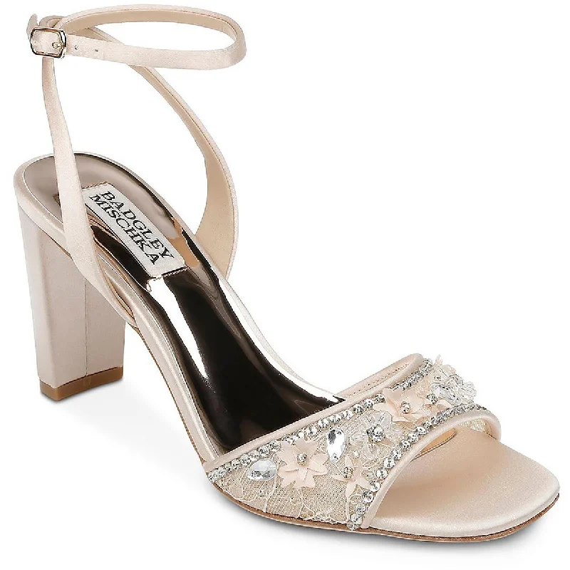 Markdown Madness Badgley Mischka Womens Tayten Satin Dressy Heels
