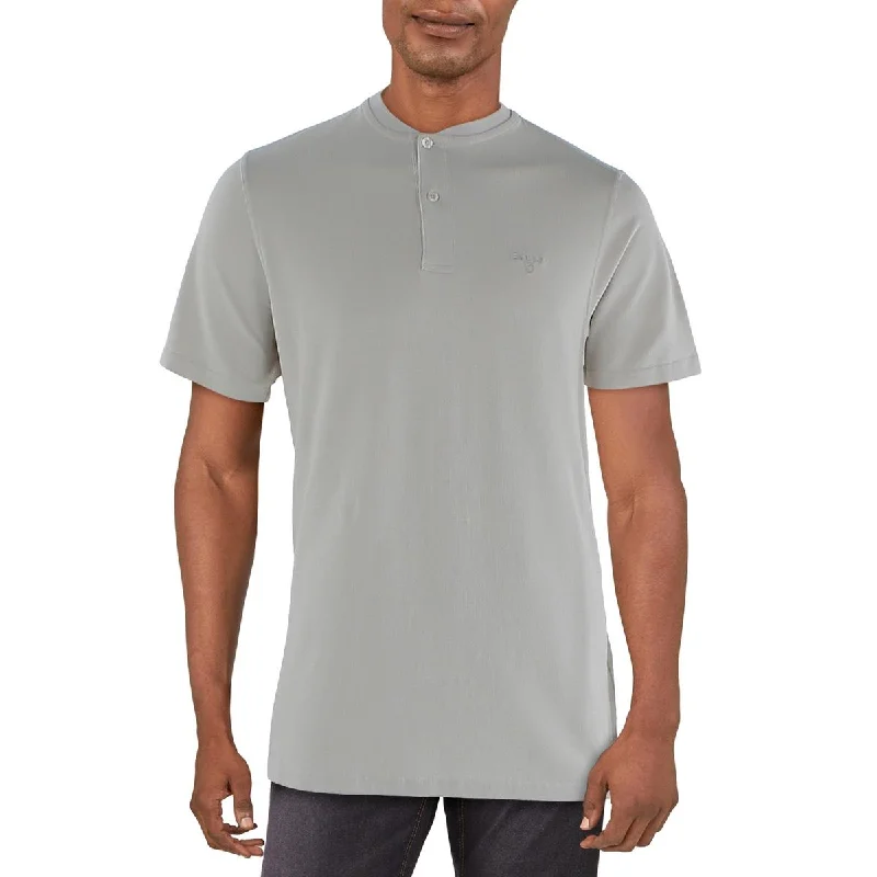 Extra Discounts Barbour Mens Browney Textured Cotton Henley Shirt