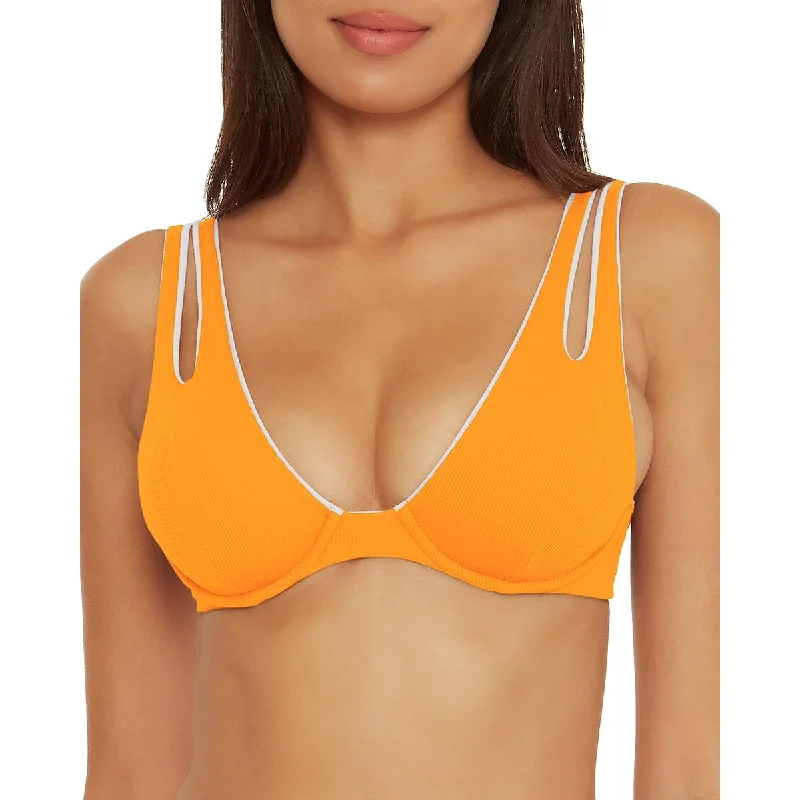 Becca by Rebecca Virtue Womens Lined Nylon Bikini Swim top