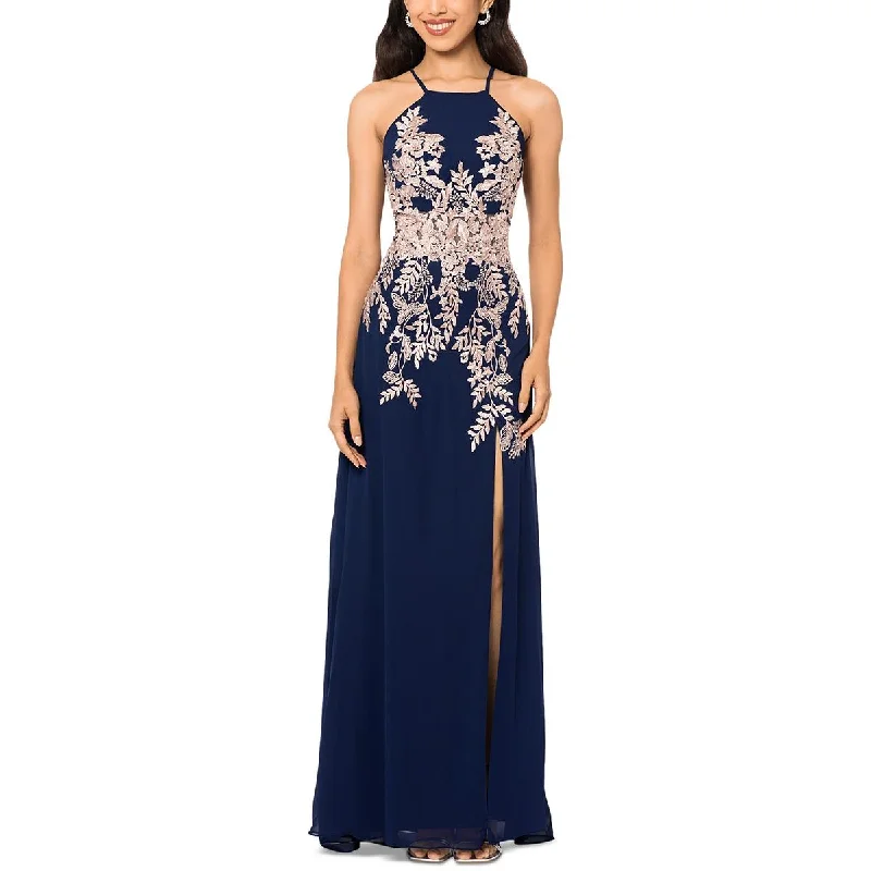 While Supplies Last Betsy & Adam Womens Embellished Long Evening Dress