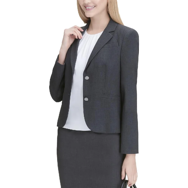 Inventory Reduction Calvin Klein Womens Heathered Lined Blazer