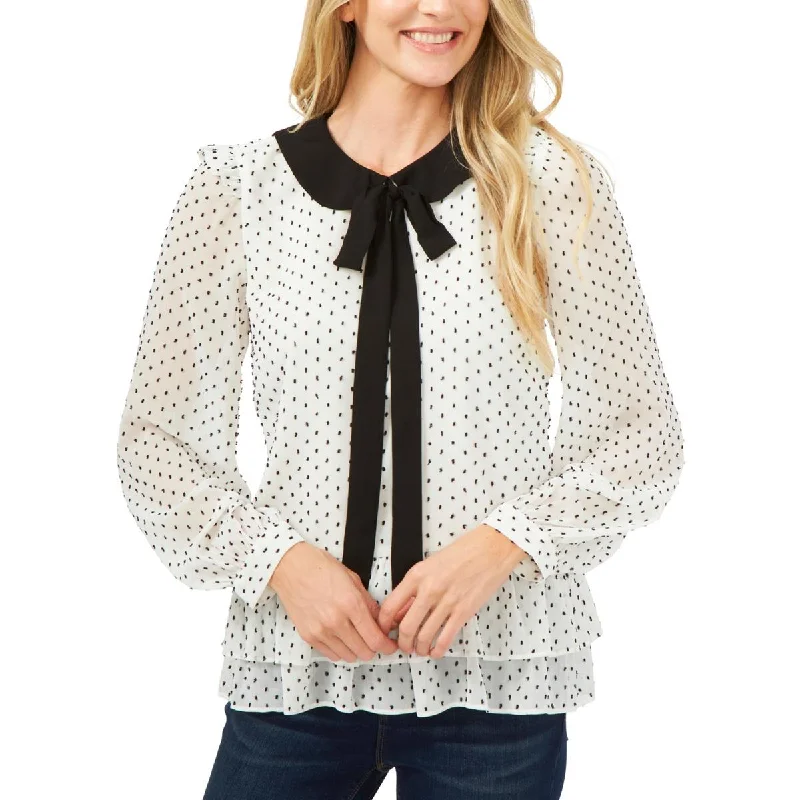 Deal of the Day CeCe Womens Chiffon Office Blouse