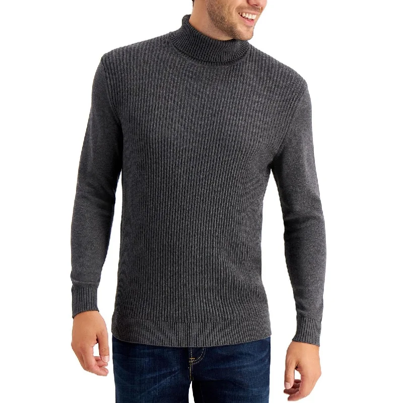 Exclusive Online Offer Club Room Mens Textured Cotton Turtleneck Sweater