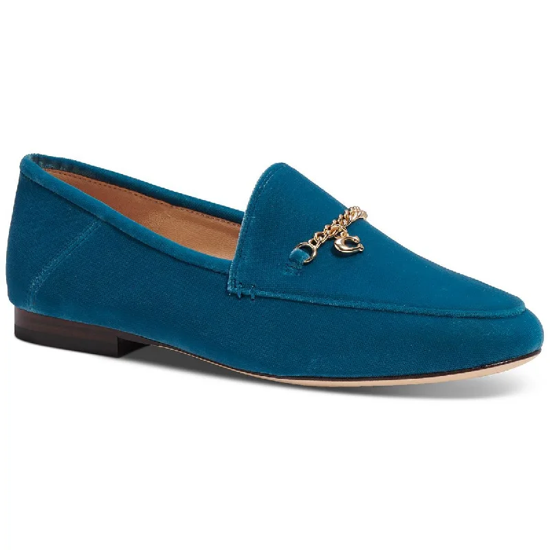 Price Drop Alert Coach Womens Hanna Velvet Velvet Chain Loafers