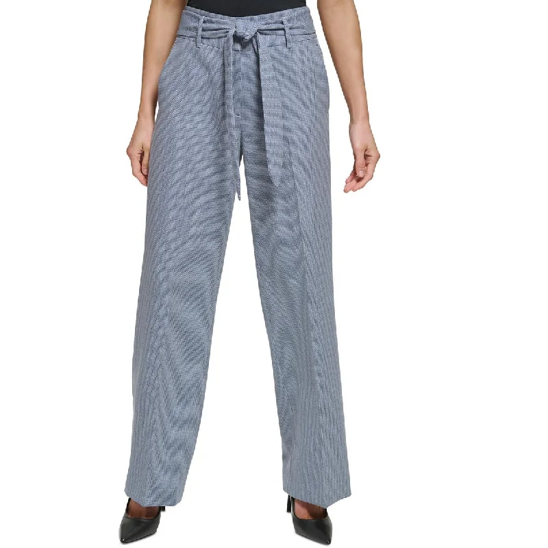 Super Sale DKNY Womens Petites High Rise Workwear Wide Leg Pants