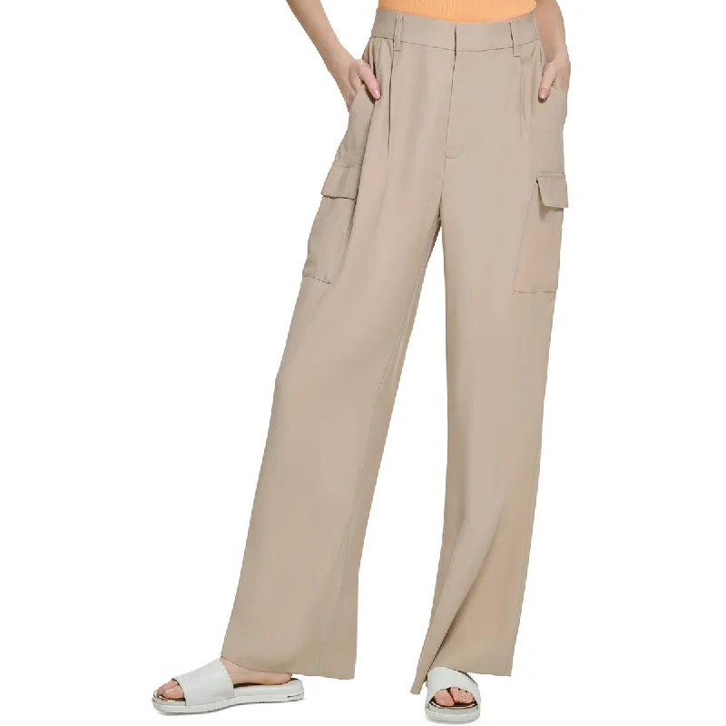 Special Promotion DKNY Womens Wide Leg Utility Trouser Pants