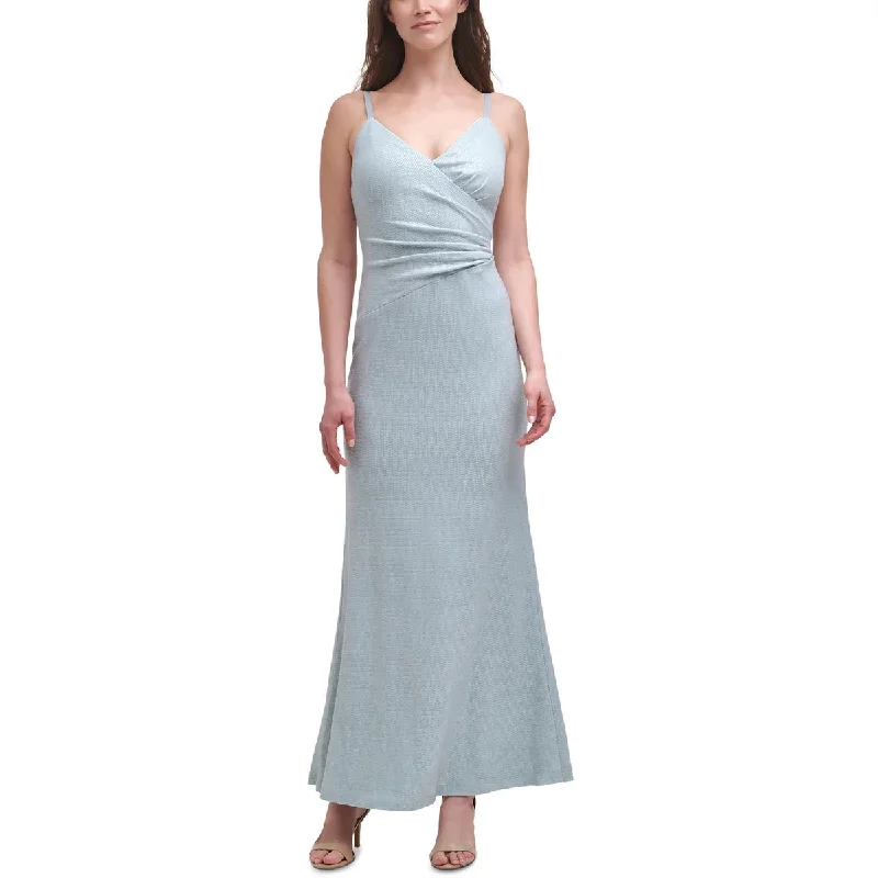YEAR-End Clearance Eliza J Womens Metallic Maxi Evening Dress