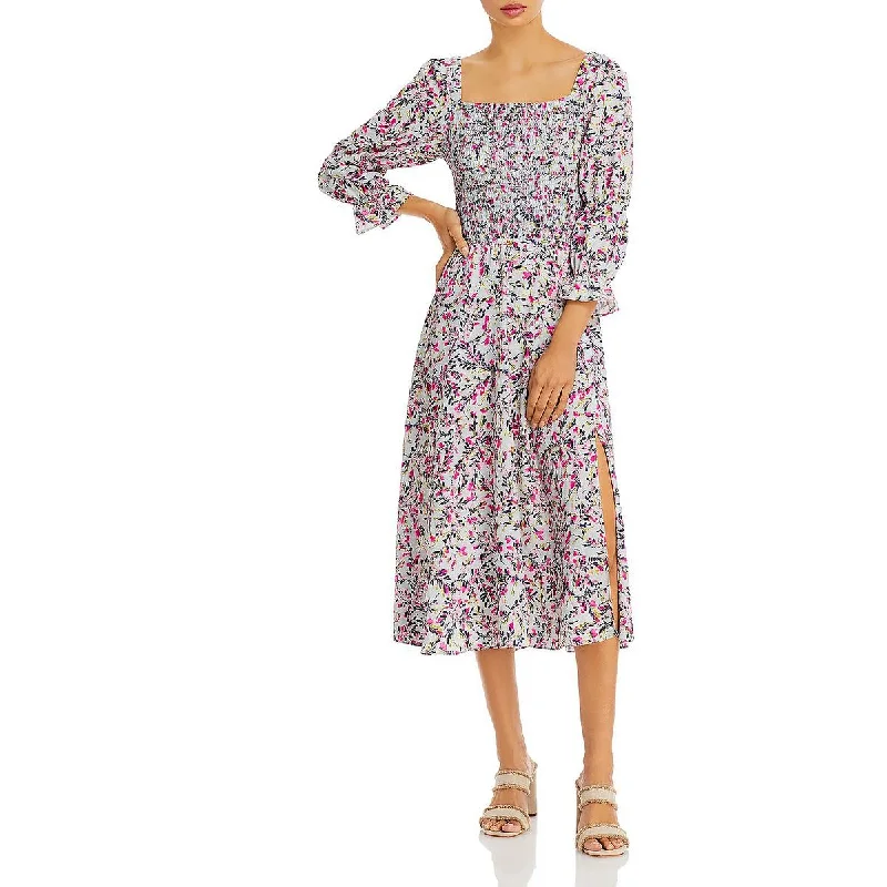 Bargain Prices French Connection Womens Verona Smocked Square Neck Maxi Dress