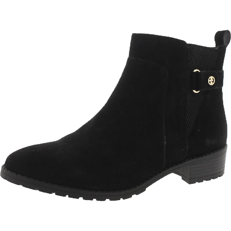 New Markdowns Giani Bernini Womens Eilee Suede Memory Foam Booties
