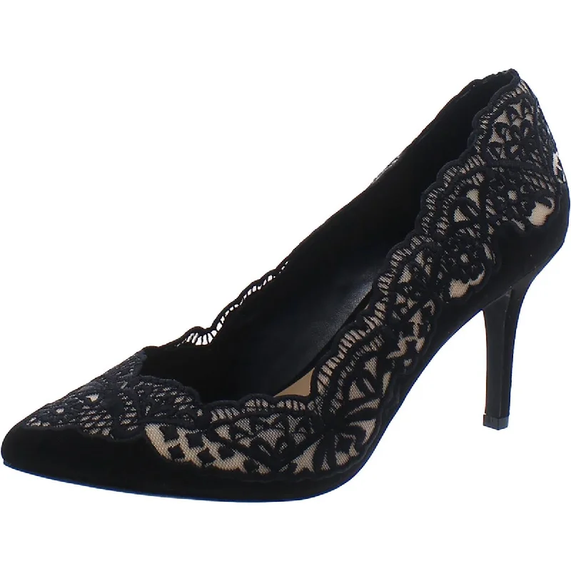 Closeout INC Womens ZITAH 30 Lace Pointed toe Pumps