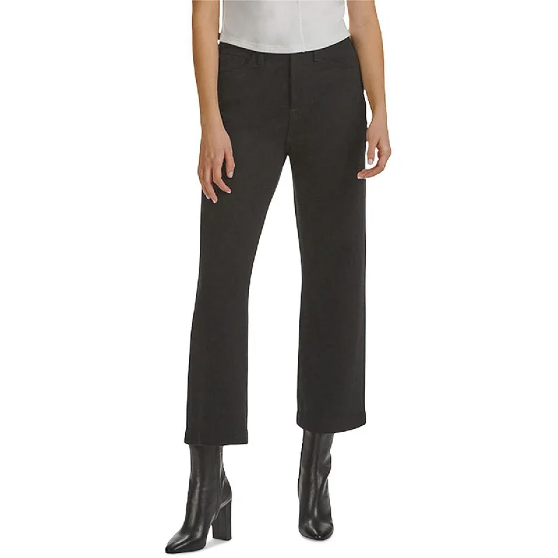 Jen7 Womens Ponte Cropped Ankle Pants