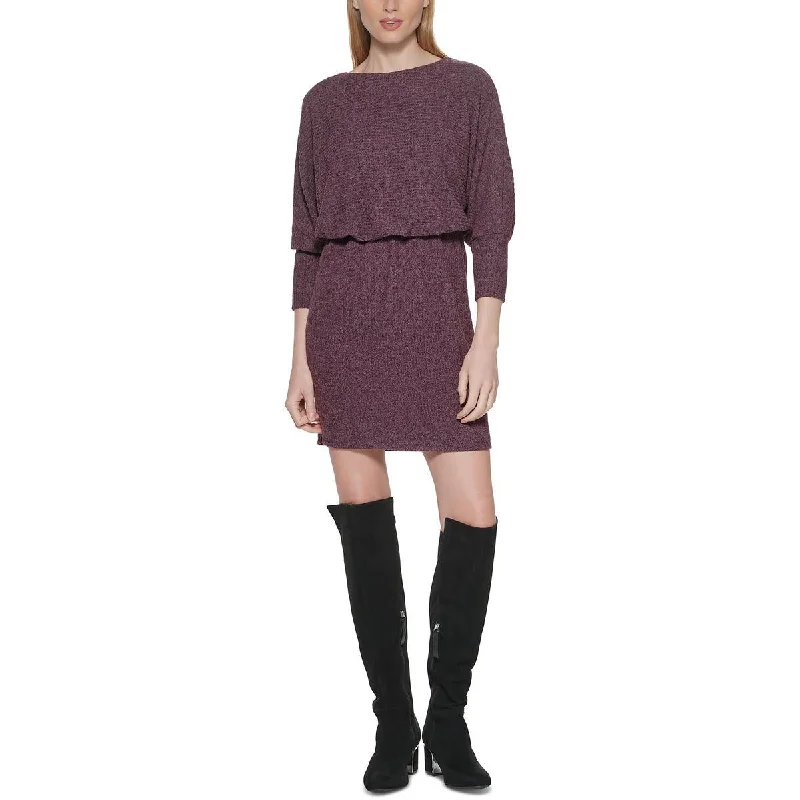 Weekend Special Jessica Howard Womens Blouson Mini Sweaterdress