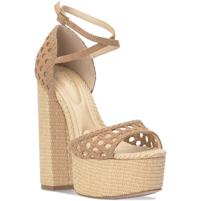 Flash Deals Jessica Simpson Womens Aditi Platform Open Toe Platform Heels
