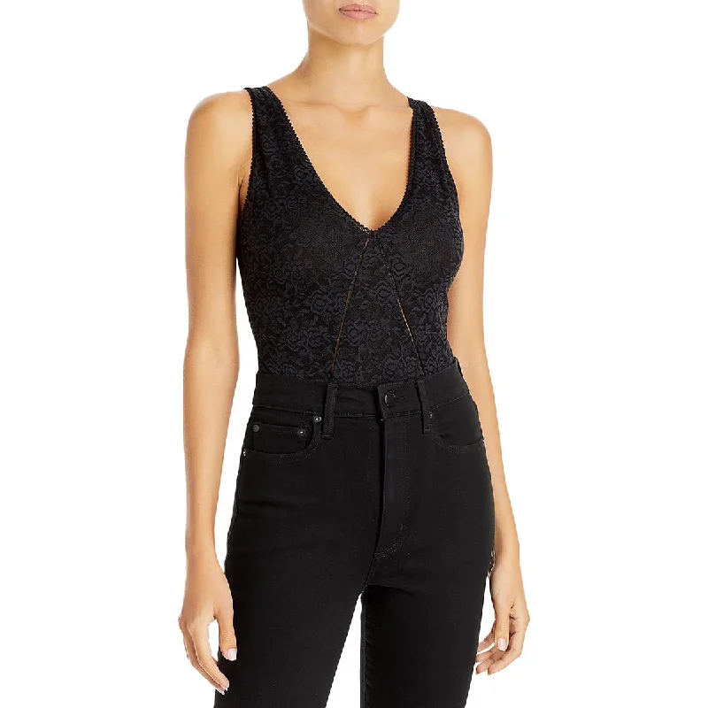 Lowest Prices Jonathan Simkhai Womens Lace Sleeveless Bodysuit