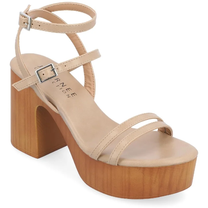 Bargain Prices Journee Collection Womens EMERYNN Strappy Open Toe Block Heels