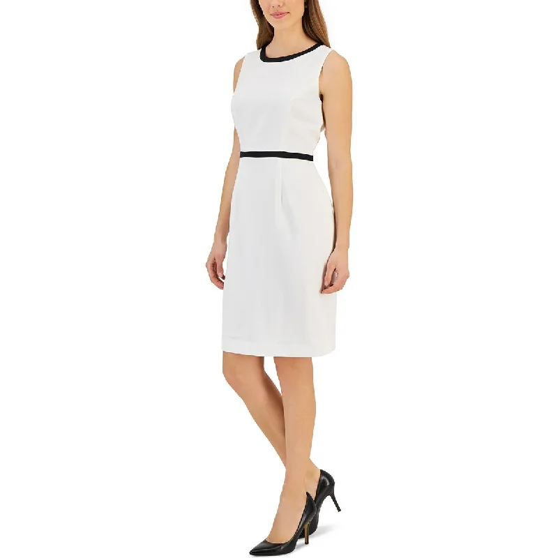 Kasper Womens Petites Mini Sleeveless Wear To Work Dress