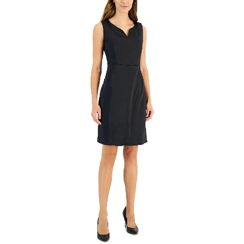 Kasper Womens Satin Knee-Length Sheath Dress