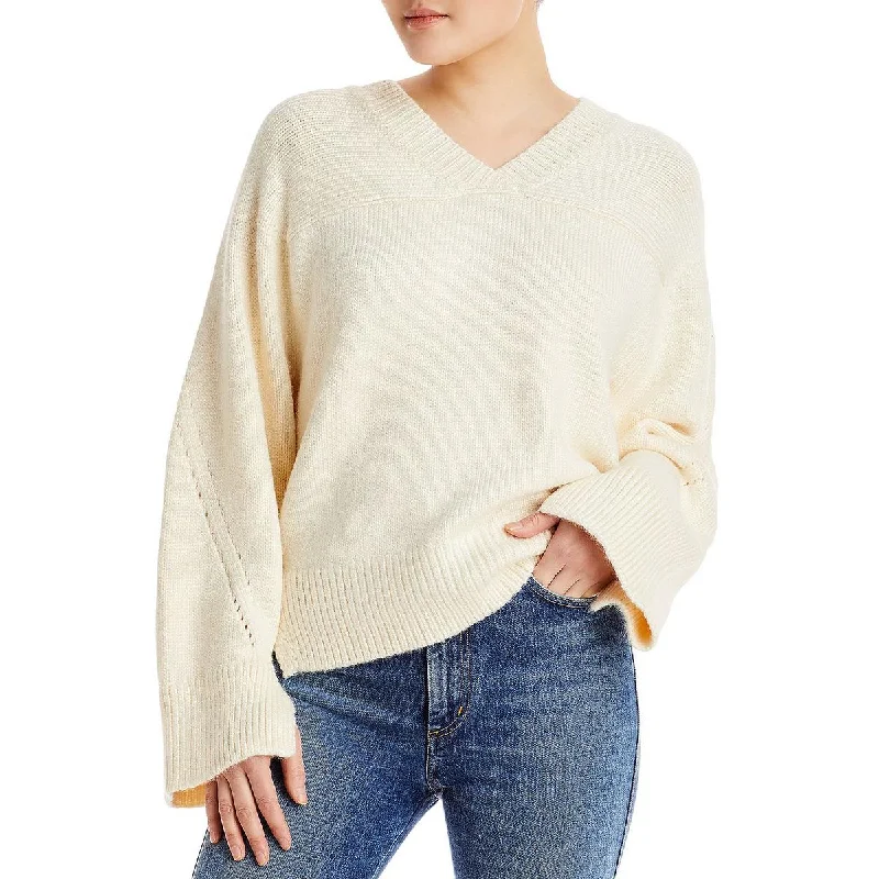 Deal Explosion Lafayette 148 New York Womens Silk Ribbed Knit Pullover Sweater