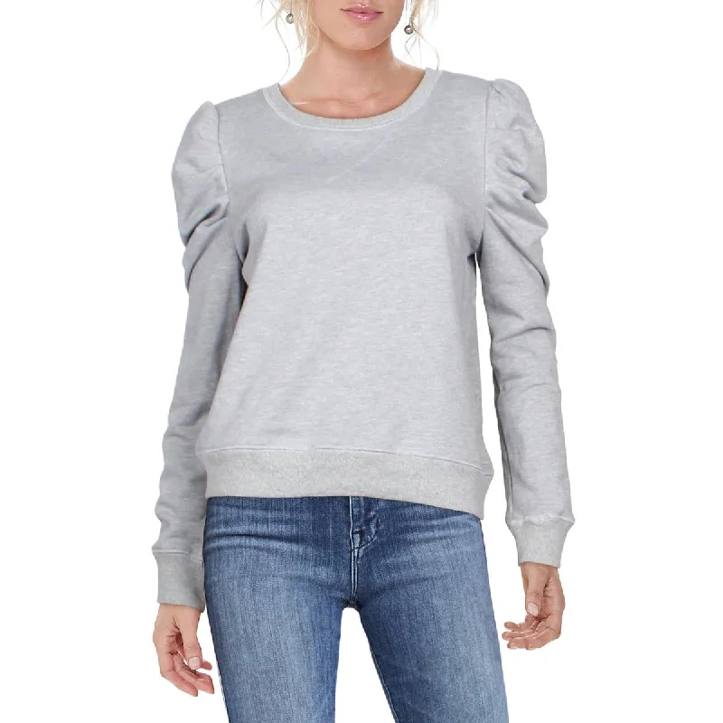 Lea + Viola Womens Puff Sleeves Cozy Sweatshirt