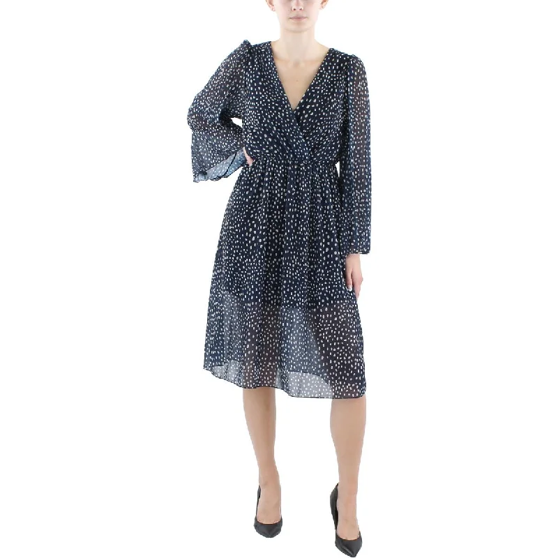 Must-Have Deals Lola Womens Chiffon Printed Fit & Flare Dress