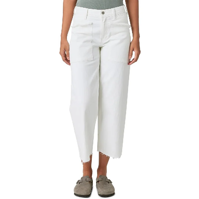 Super Sale Lucky Legend Womens Wide Leg Raw Hem Cropped Jeans