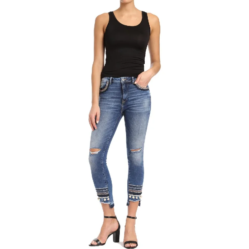 Great Bargains Mavi Jeans Womens Tess High Rise Destroyed Skinny Jeans